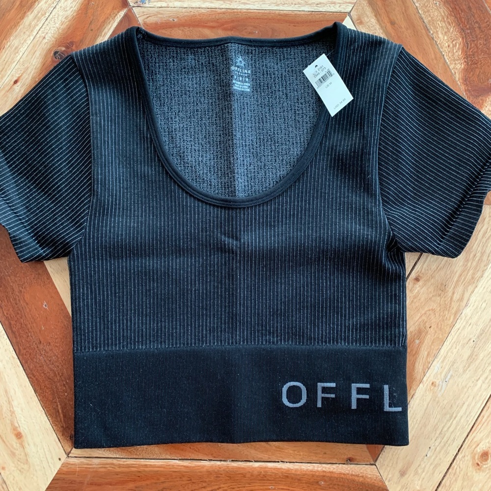 Sold. Offline by Aerie athletic top. Black, size medium